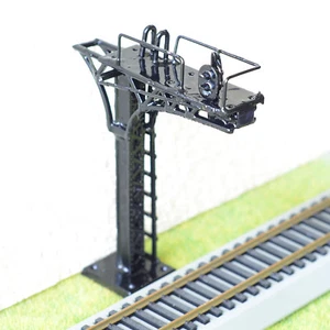 1 x HO / OO black Cantilever Signal Bridge LEDs 2 aspects single Track left side - Picture 1 of 4