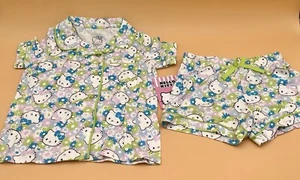 Hello Kitty Toddler Girl Short Sleeve Floral Shirt & Shorts Pajamas New 4T - Picture 1 of 5