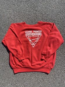 Vintage 50s 60s Mayo Spruce Crewneck Sweatshirt Red Vienna Pioneer Club Champion