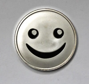 1 oz. Emojis de plata Happy Face redondos .999 - Imagen 1 de 2