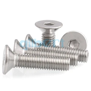 M4 M5 304 Stainless DIN7991 Hexagon Hex Socket Head Flat Countersunk Bolt Screw - Picture 1 of 4