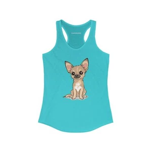 Chihuahua Puppy Dog Tank Top Womens Tank Tops Tan Chihuahuas Puppies Dogs Design - Picture 1 of 7