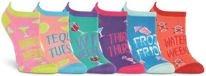 K. Bell Happy Hour, Pink Assorted, Womens Sock Size 9-11/Shoe Size 4-10, 6 Pair - Picture 1 of 1