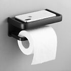 Toilettenpapierhalter ohne Bohren, Klopapierhalter Edelstahl mit Ablage+Kleber