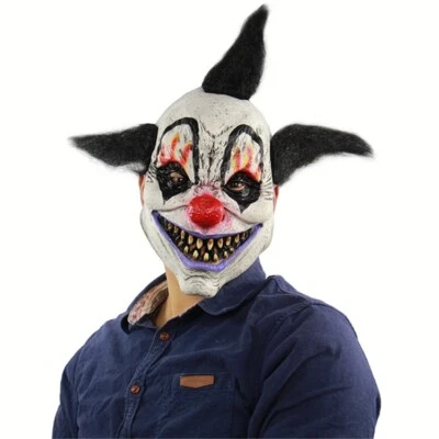 Wizard Clown Latex Face Mask Adult Masquerade Party Cosplay Halloween Costumes - Image 1 of 4