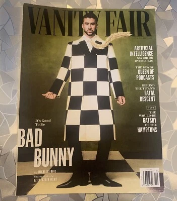 2023 BAD BUNNY October Issue VANITY FAIR Magazine Artificial Intelligence  - Image 1 of 3