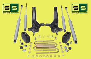 Kit de elevación de 4"/4" husillos + bloques pernos en U + amortiguadores PARA 01-09 Ford Ranger 2x2 - Imagen 1 de 1