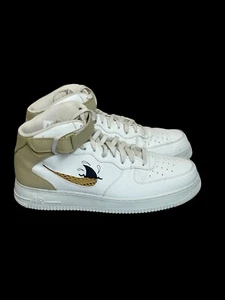 Size 14 - Nike Air Force 1 '07 LV8 Next Nature Mid Sun Club - White Shark's Fin - Picture 1 of 16