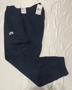 Nike Sportswear Club Fleece Men's Cargo Pants NAVEY BLUE CD3129-410 SIZE XXL - Picture 1 of 15