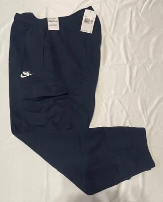 Nike Sportswear Club Fleece Men's Cargo Pants NAVEY BLUE CD3129-410 SIZE XXL - Image 1 of 4