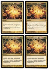 Violent Ultimatum 4x x4 PLAYSET 2008 Shards of Alara Rare MTG NM Actual Pics AZ2