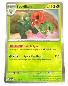 Pokemon Obsidian Flames 025/197 Scovillain Cosmos Holo EXCLUSIVE English - Picture 1 of 12