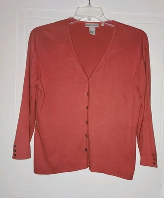 Nomadic Traders Women's Cardigan Button-Up Sweater Burnt Orange Size Large - Image 1 of 4