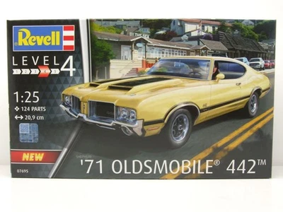 Oldsmobile 427T 1971 Modellino Auto Kit Costruzione Plastica 1:25 Revell - Immagine 1 di 4