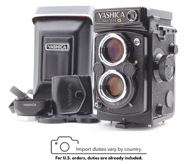 All Works [MINT w/ Hood Case] Yashica Mat 124 G 124G TLR Film Camera From JAPAN - Image 1 of 4