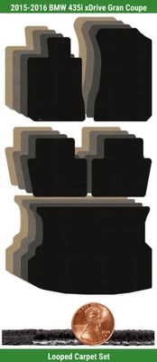 Juego de alfombrillas de bucle personalizadas para '15-16 435i xDrive Gran Coupe (5 piezas) #1CR Foto 1 de 4