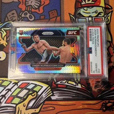 2022 Panini Prizm UFC Umar Nurmagomedov Rookie Hyper Prizm PSA 10 Low Pop 📈📈 - Image 1 of 2