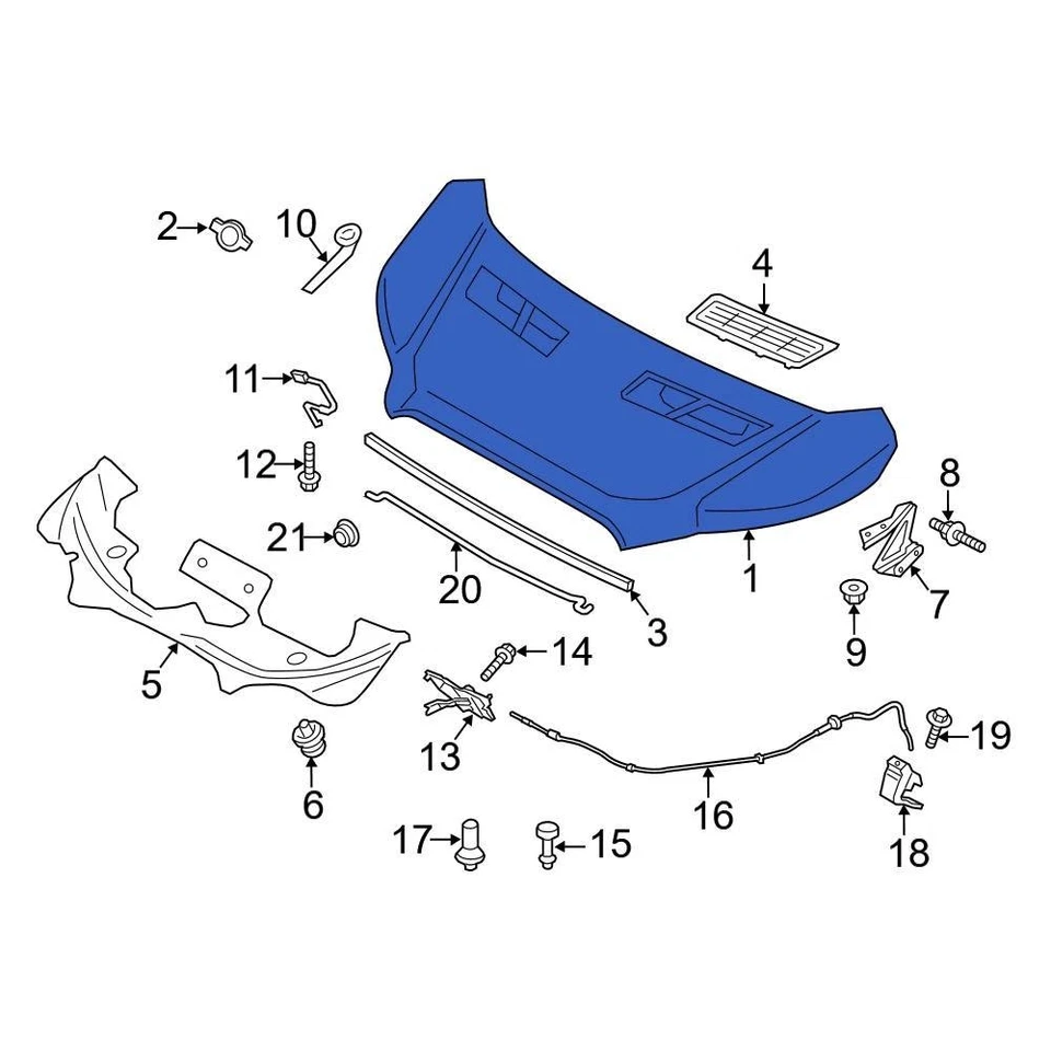 For Ford Transit-150 2015-2019 Ford CK4Z16612C Front Hood Panel Foto 1 de 1