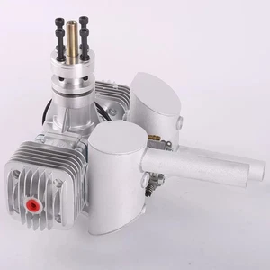 Gas Engine DLE 60CC Twin Cylinder Two Stroke Side Exhaust with CDI & Muffler - Picture 1 of 8