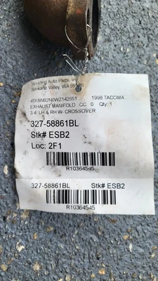 Par de colectores de escape Toyota 4Runner 3,4 L 6 cilindros para 1996-2000 Foto 1 de 4