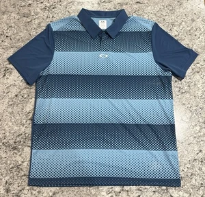 Polo Oakley blu uomo XL regular fit blu a righe pois performance - Foto 1 di 11