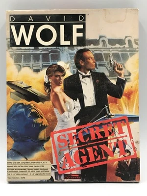 David Wolf Secret Agent 5.25" IMB PC MS-DOS Floppy Disc Computer Gam1989 Dynamix - Image 1 of 4
