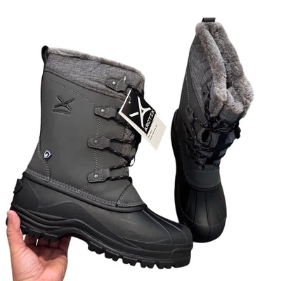 Arctix Boras Gray Winter Snow Boots Faux Fur Waterproof Women’s 11 NWT - Image 1 of 4