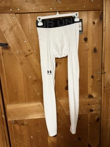 Under Armour Kompressionshose Herren Small weiß Logo Sport Fußball - Bild 1 von 6