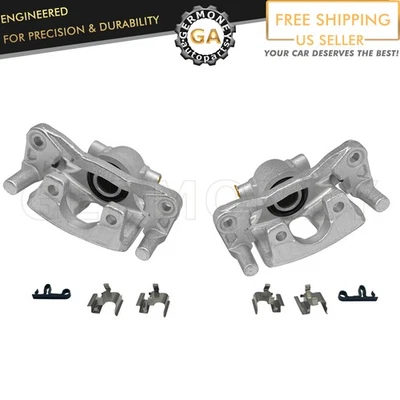 Rear Pair 2 For 2011-2014 Chrysler 200 single piston Brake Calipers w/ Bracket Foto 1 de 4
