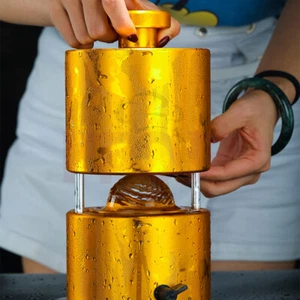 Ice Ball Maker Ice Cube Mold Machine 55/60/65mm Spherical for Whisky Cocktail - Foto 1 di 10