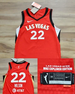 A'ja Wilson Las Vegas Aces Nike Jersey Authentic WNBA Explorer Limited 38+2 S - Picture 1 of 16