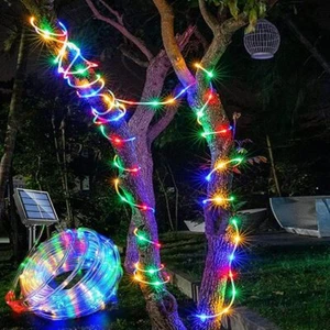 50/100/200/300 LED Solar Rope Fairy Lights with 8 Modes, For Party, Garden Decor - Picture 1 of 43