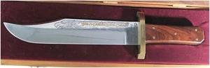 Harley Davidson Neu 1986 Vintage Buck Bowie Messer 15-1/2" lang mit Etui 5878 - Bild 1 von 8