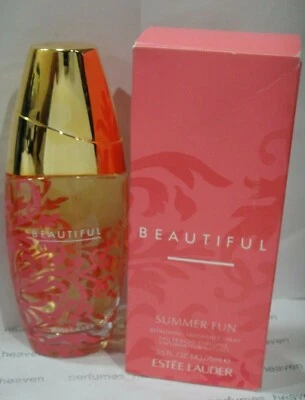 Туалетная вода для женщин Beautiful Summer Fun от Estee Lauder спрей 2,5 унции 75 мл с коробкой - Изображение 1 из 2