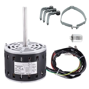 1/3HP Furnace Blower Motor 110-120V 4.4A 1075RPM 4 Speeds 48 Frame 1 Phase - Picture 1 of 12
