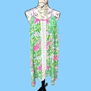 Bonnie Jean Girls Dress Sz 16 Lilly P Inspired Tropical Print Flowy Beach Vacay - Picture 1 of 4