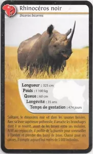 Carte Super U - Bioviva! - Rhinocéros noir - Picture 1 of 2