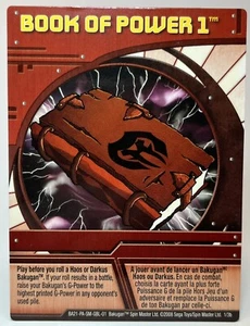 Bakugan Book of Power 1 Tarjeta de Habilidad Roja Battle Brawlers ~ RARA Y PODEROSA - Imagen 1 de 1