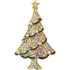 KIRKS FOLLY Sparkleicious Christmas Tree Pin Pendant (Goldtone)