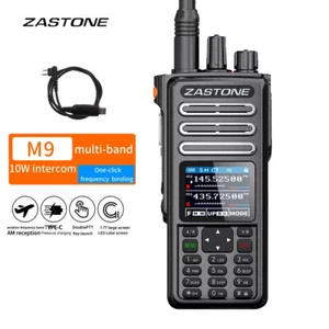 Zastone M9 Air Band Radio 10W 8 Band Type C Walkie Talkie with Programming Cable - Picture 1 of 13