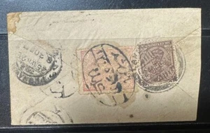 AFGHANISTAN 1926 10P WITH INDIA 1An. KGV. ON COVER FROM LANDIKHANA TO PESHAWAR. - Picture 1 of 2
