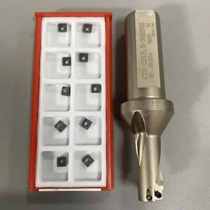 13.5mm 2D -C20 U drill quick drill + 10pcs SPMT050204-PM ZM1125 Carbide Insert - Picture 1 of 8