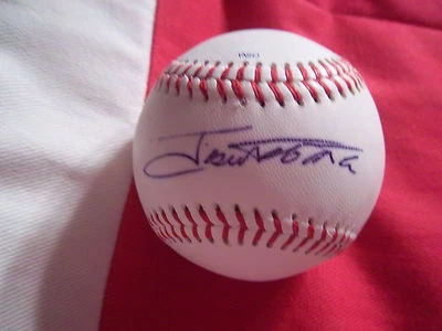 Ex Yankees Top Prospect José Tabata firmado OmLB béisbol en persona automático Foto 1 de 3