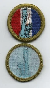 Insignia de mérito American Heritage, tipo H, versión posterior azul (1975-1991), ¡como nueva! - Imagen 1 de 1