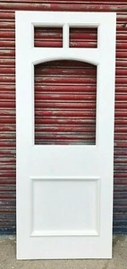 Hardwood Wooden Front Door with Arched Glazed Panel! Made to Measure!! Bespoke!! - Picture 1 of 3