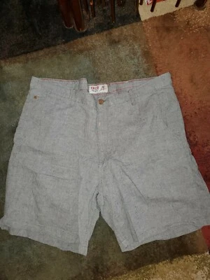 Izod Linen Shorts Size 42 Relaxed Fit, actual size 44x6 Blue - Image 1 of 4