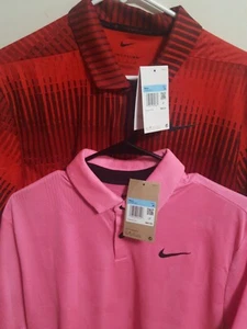 2-NWT-NIKE-2025-Tiger Woods TW ADV Camo RED,BLACK,PINK Polo ShirtS medium - Picture 1 of 3