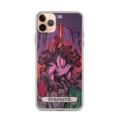 Strength Tarot Card Phone Case Persephone iPhone 15 Pro Max 14 13 12 11  X 8 7 - Image 1 of 3