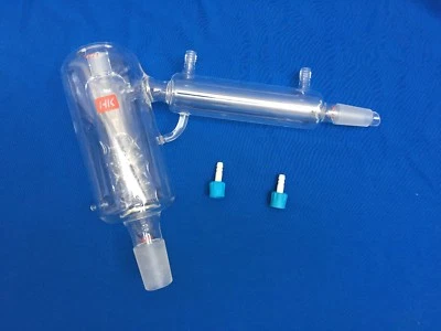 Glass Short Path Distillation Head 5L Vigreux 75 Degree with 34/45 and 24/40  - Image 1 of 4