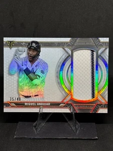 Miguel Andújar 2021 Topps Triple Threads usado por el jugador reliquia Jumbo #SJR-MA/49 - Imagen 1 de 2